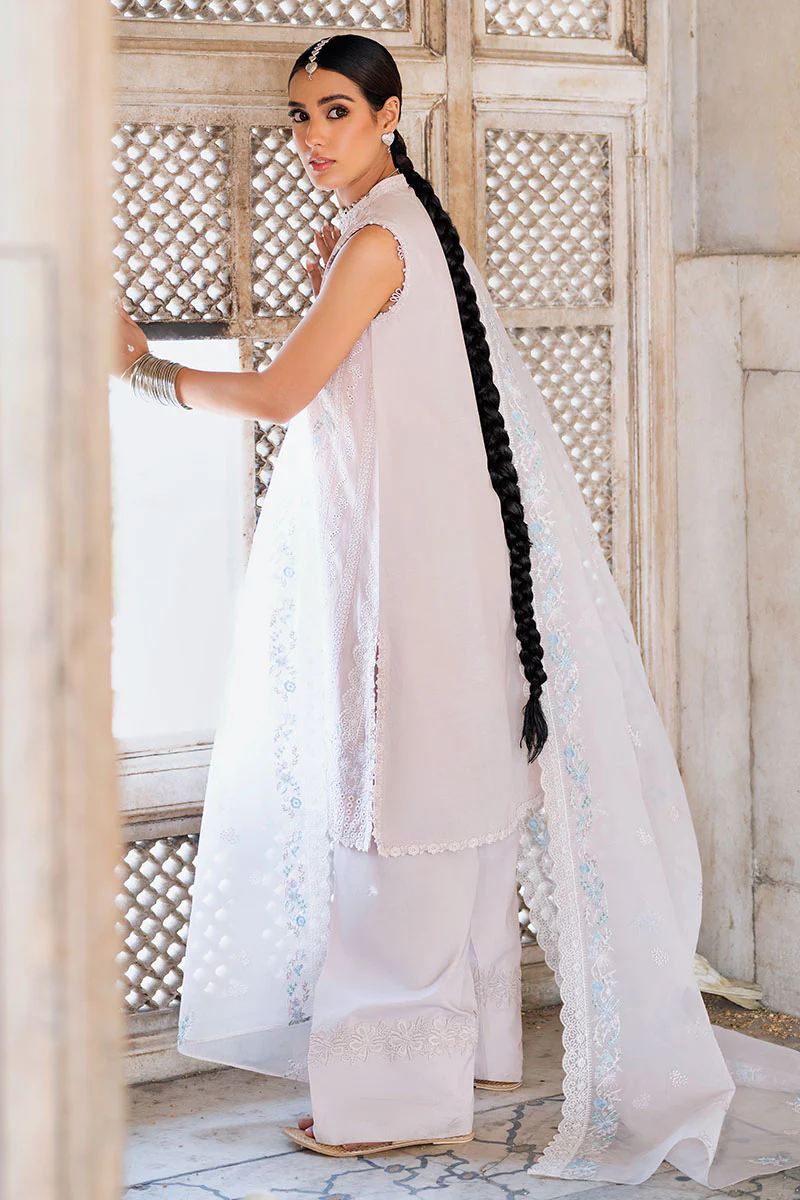 HUSHED MAUVE-3PC (SHIRT, TROUSER & DUPATTA) - Image 6