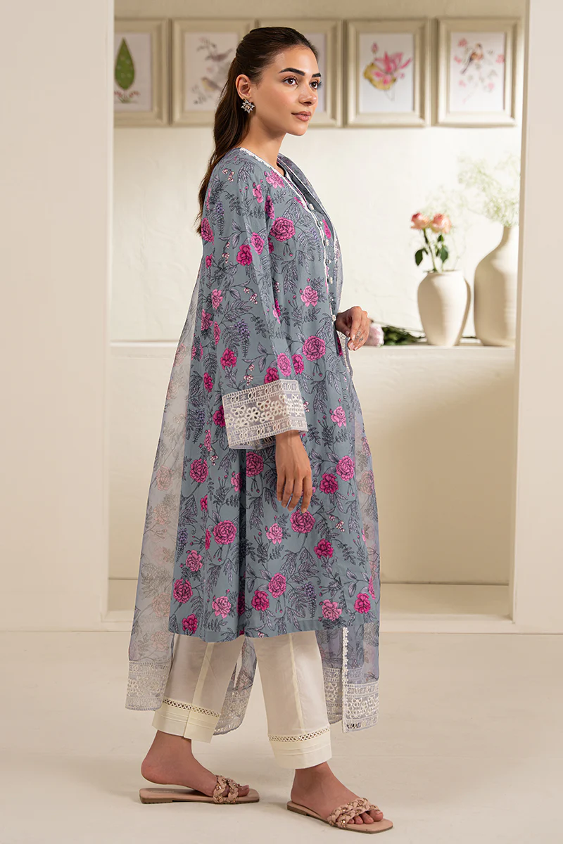 INDIGO GARDEN-2 PC (SHIRT & DUPATTA) - Image 4