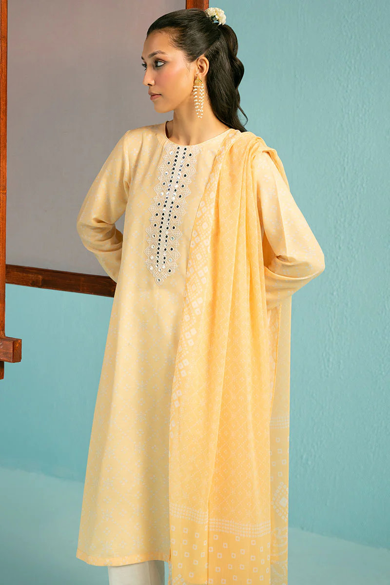 IRIS LIME-2PC (SHIRT & DUPATTA) - Image 3