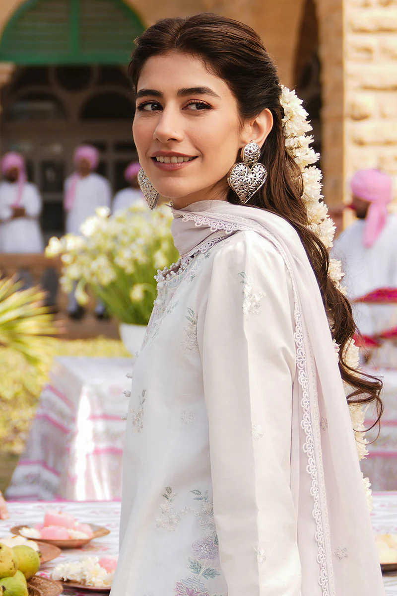 IVORY WHISPER- 3PC (SHIRT, TROUSER & DUPATTA) - Image 4