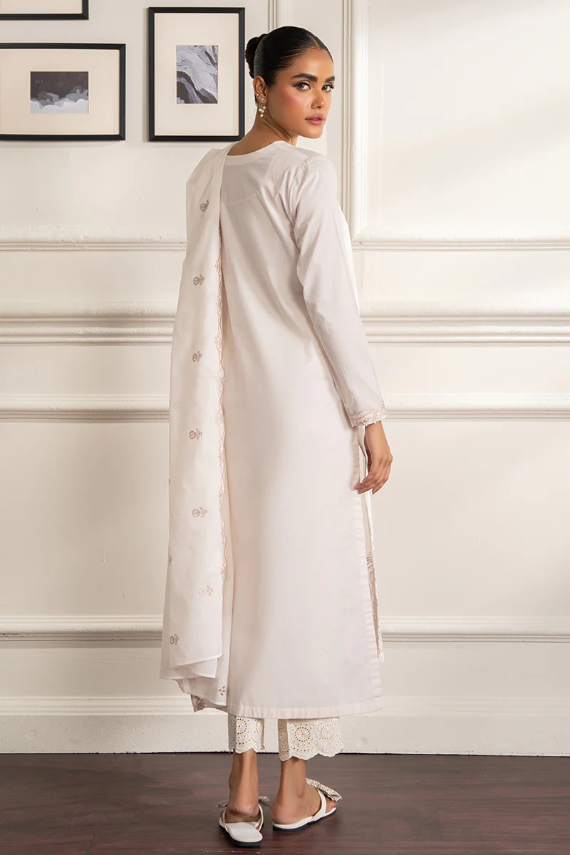 IVORY WHISPER-2 PC (SHIRT & DUPATTA) - Image 7