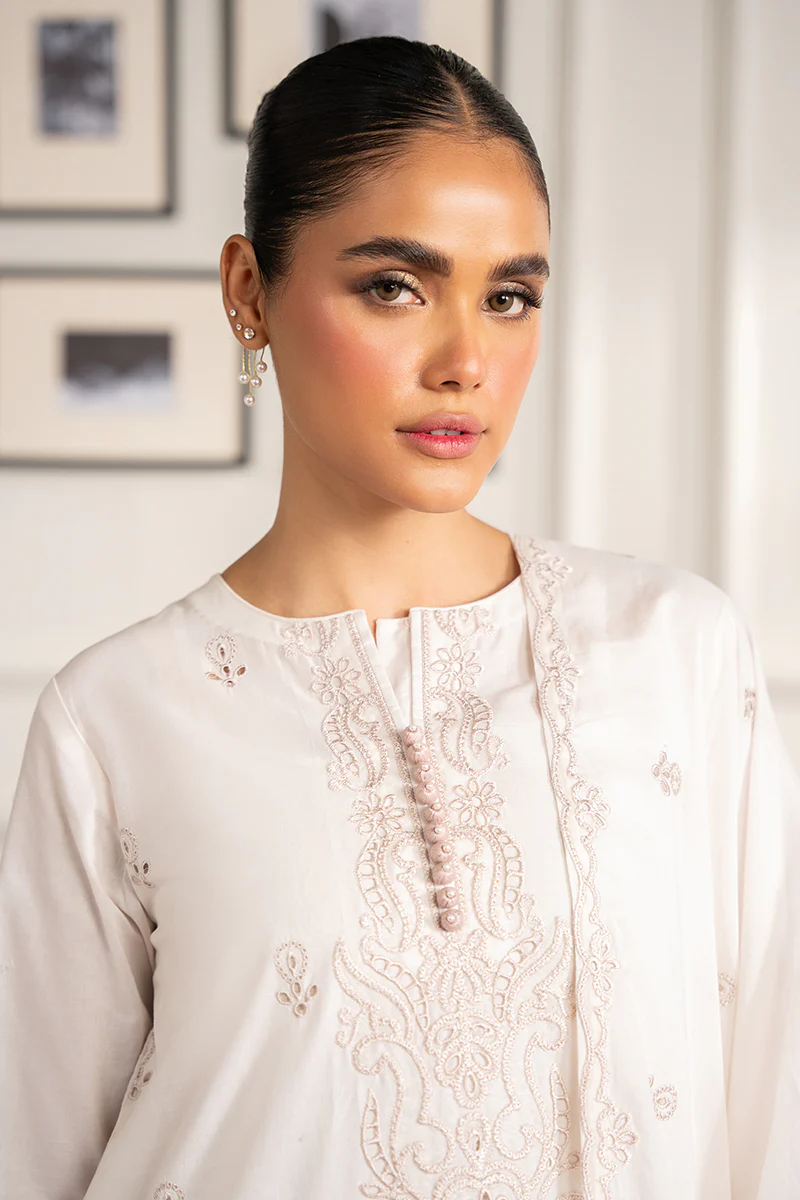 IVORY WHISPER-2 PC (SHIRT & DUPATTA) - Image 9