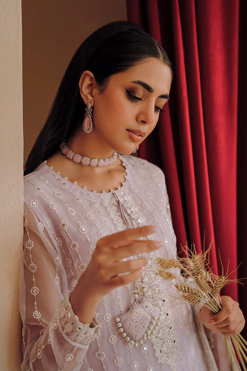 LILAC HAZE-3PC (SHIRT, DUPATTA & TROUSER) - Image 7