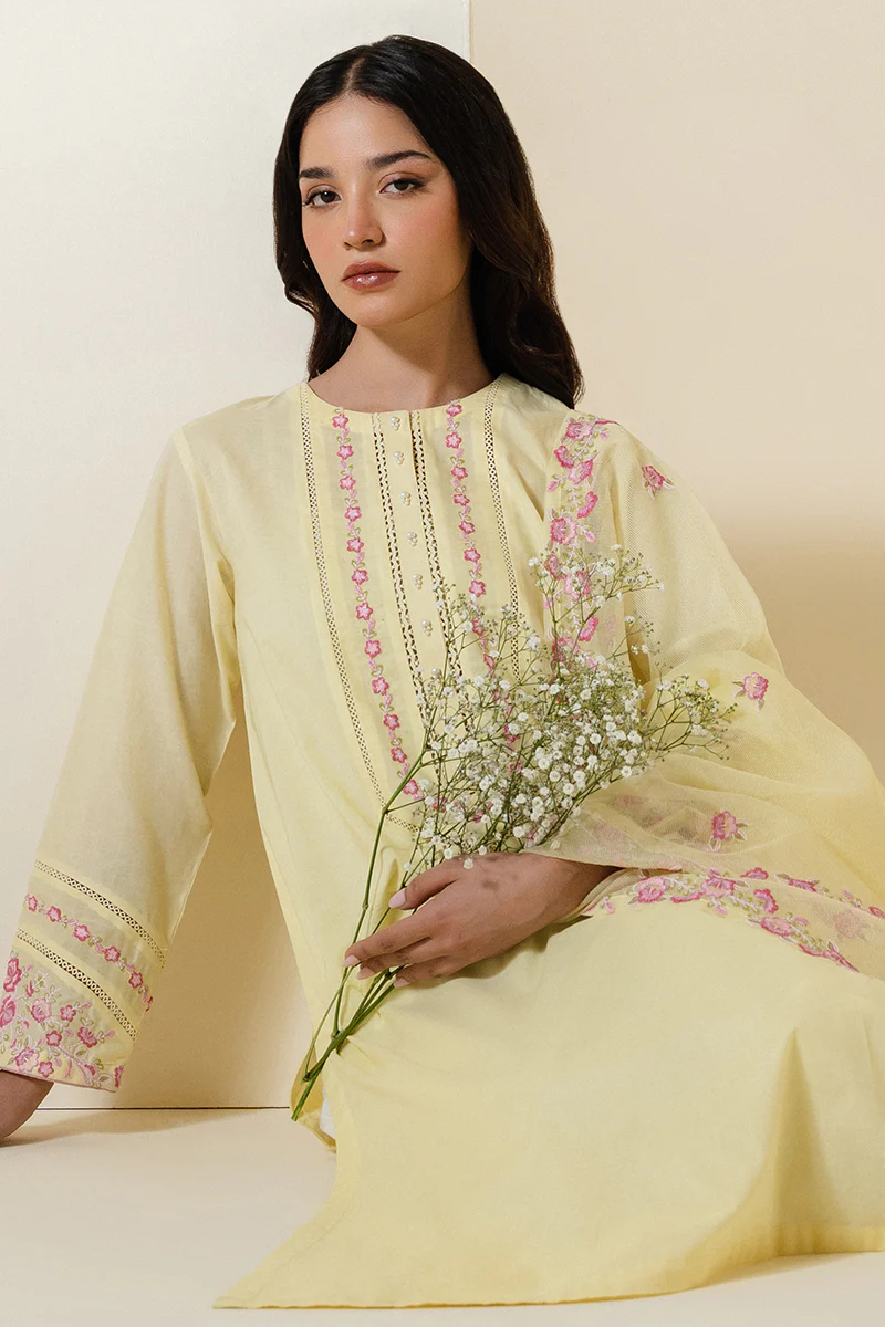 LIME GAROENIA-2 PC (SHIRT & DUPATTA) - Image 6