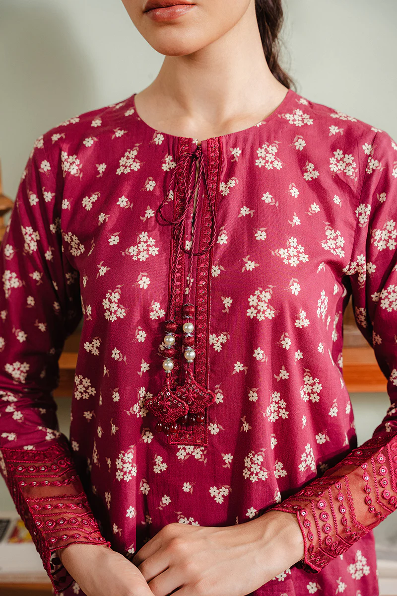 MAJESTIC MAROON-2PC (SHIRT & TROUSER) - Image 3
