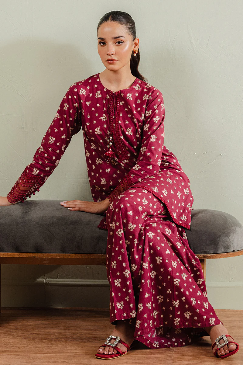 MAJESTIC MAROON-2PC (SHIRT & TROUSER) - Image 7