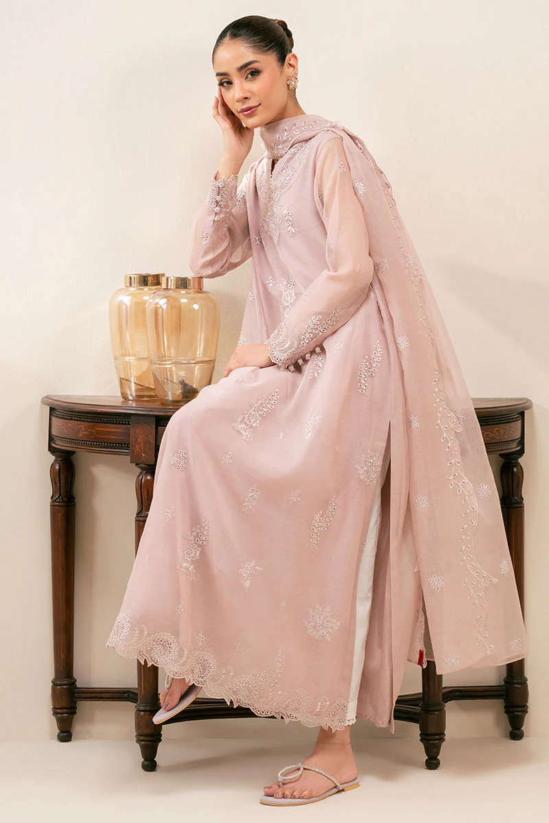 MAUVE GLORY-2PC (SHIRT & DUPATTA) - Image 2
