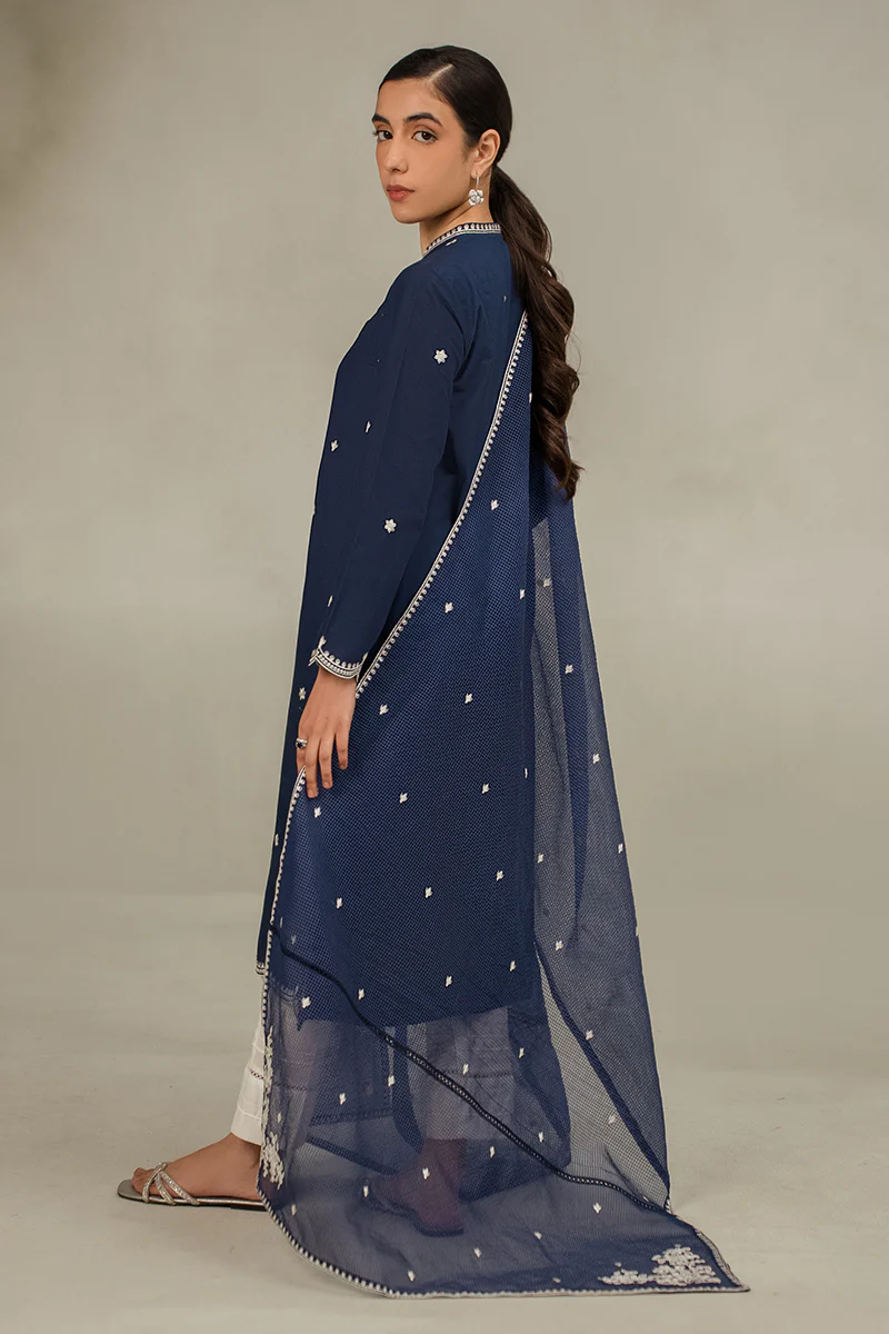 MIDNIGHT PEARL-2 PC (SHIRT & DUPATTA) - Image 7