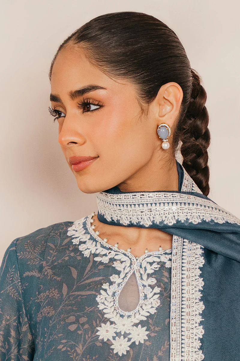 MIDNIGHT SKY-2 PC (SHIRT & DUPATTA) - Image 3