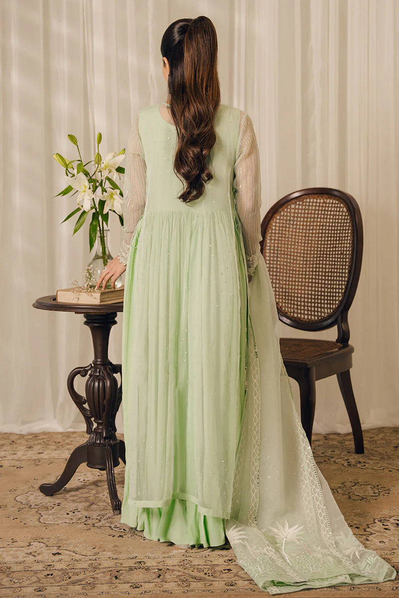MINT BLOOM-2 PIECE (SHIRT & DUPATTA) - Image 8
