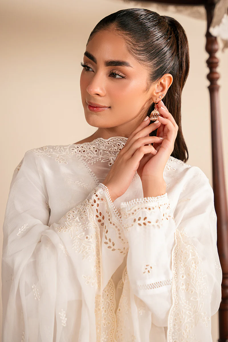 MOON LIGHT-CHIKANKARI (SHIRT & DUPATTA) - Image 4