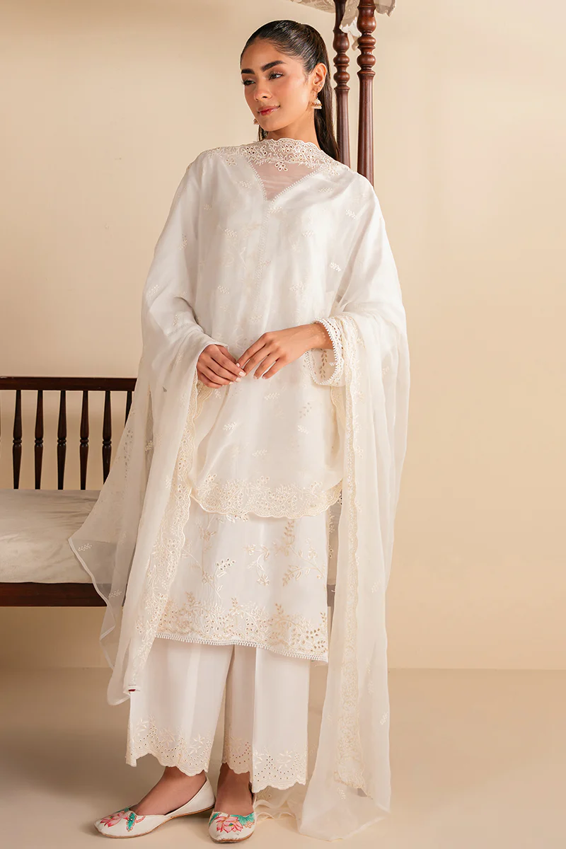 MOON LIGHT-CHIKANKARI (SHIRT & DUPATTA) - Image 7
