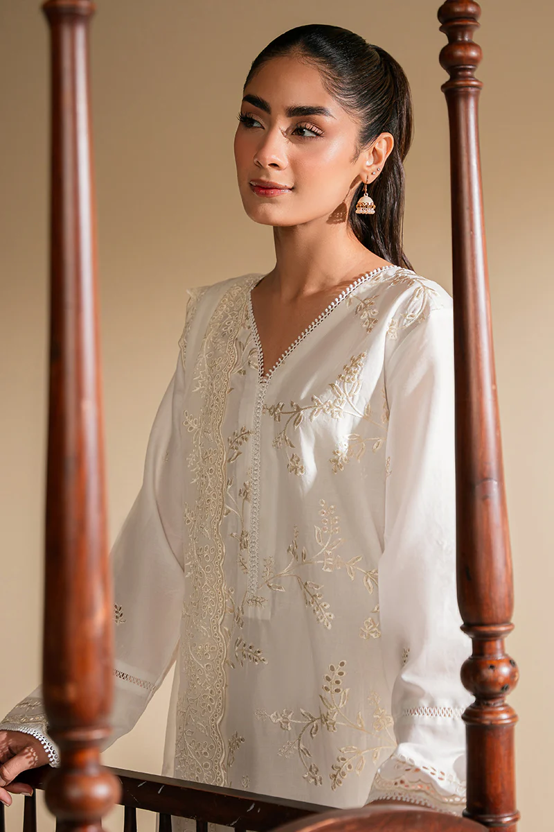 MOON LIGHT-CHIKANKARI (SHIRT & DUPATTA) - Image 8