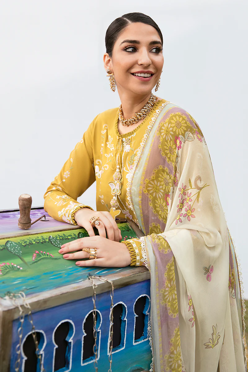 MOSS LILY-3PC (SHIRT, DUPATTA & TROUSER) - Image 6