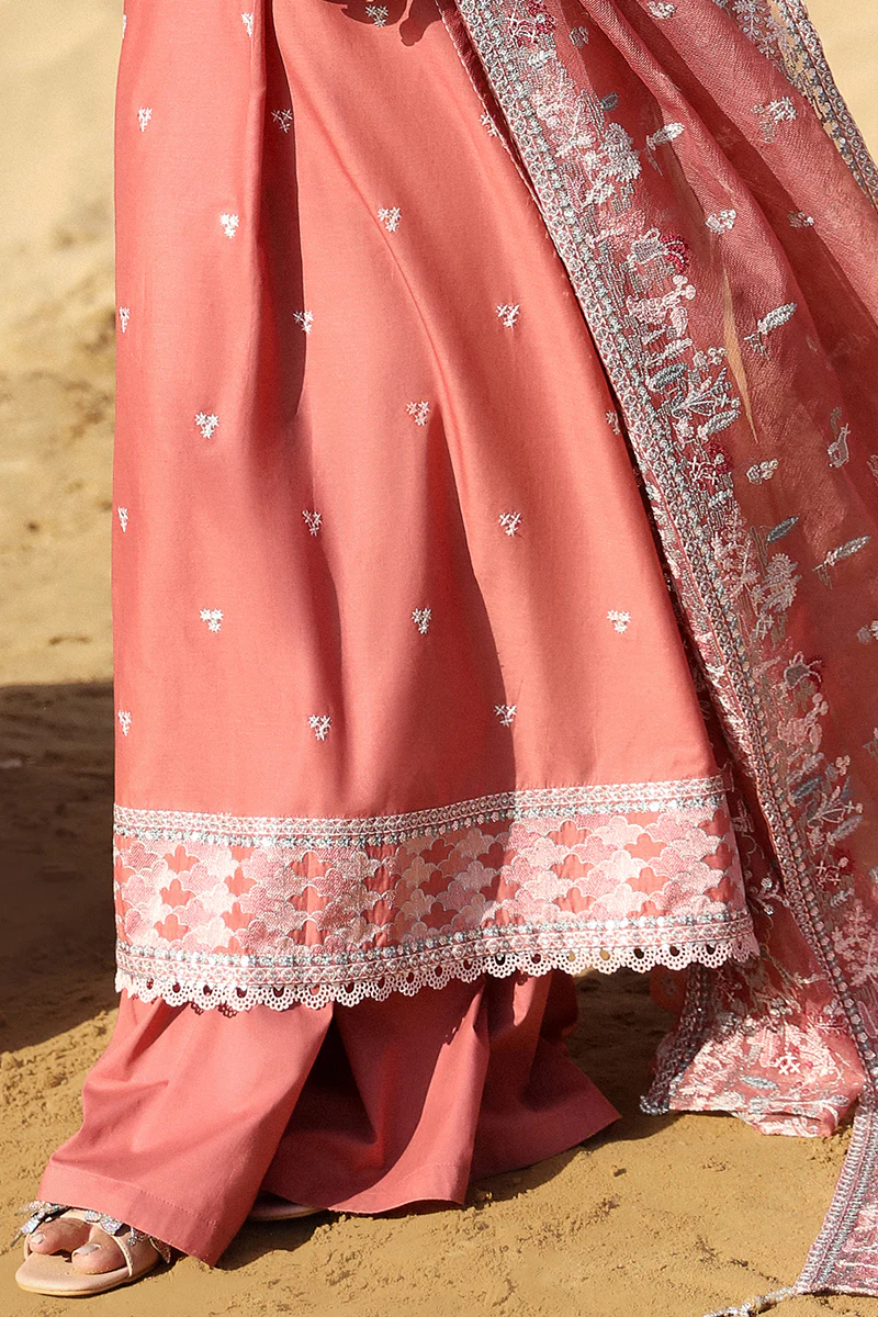 MULBERRY BLUSH-STITCH 3PC: LAWN EMBROIDERED SUIT - Image 6