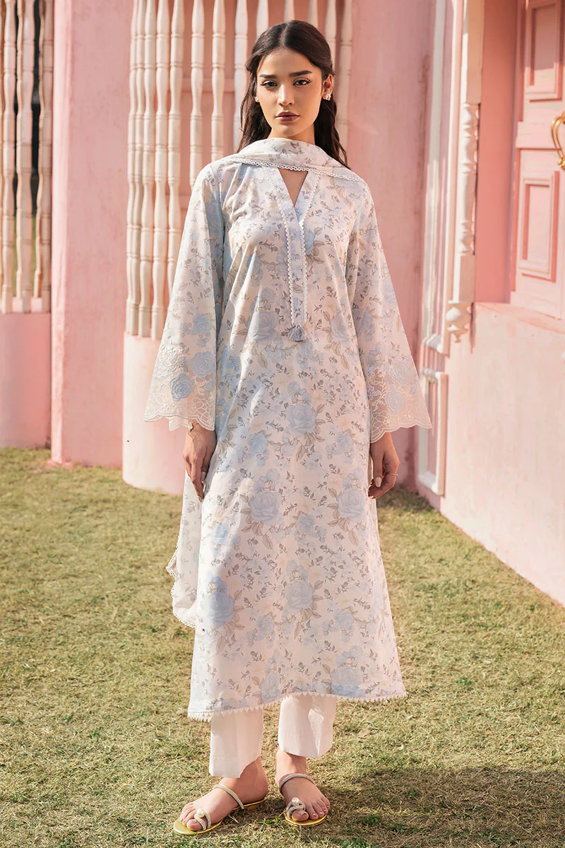 MYSTIC HAZE-3PC (SHIRT, TROUSER & DUPATTA) - Image 3
