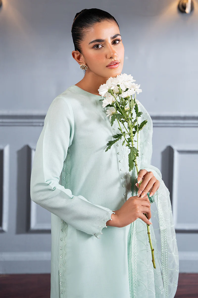 OPAL BLUE-2 PC (SHIRT & DUPATTA) - Image 3