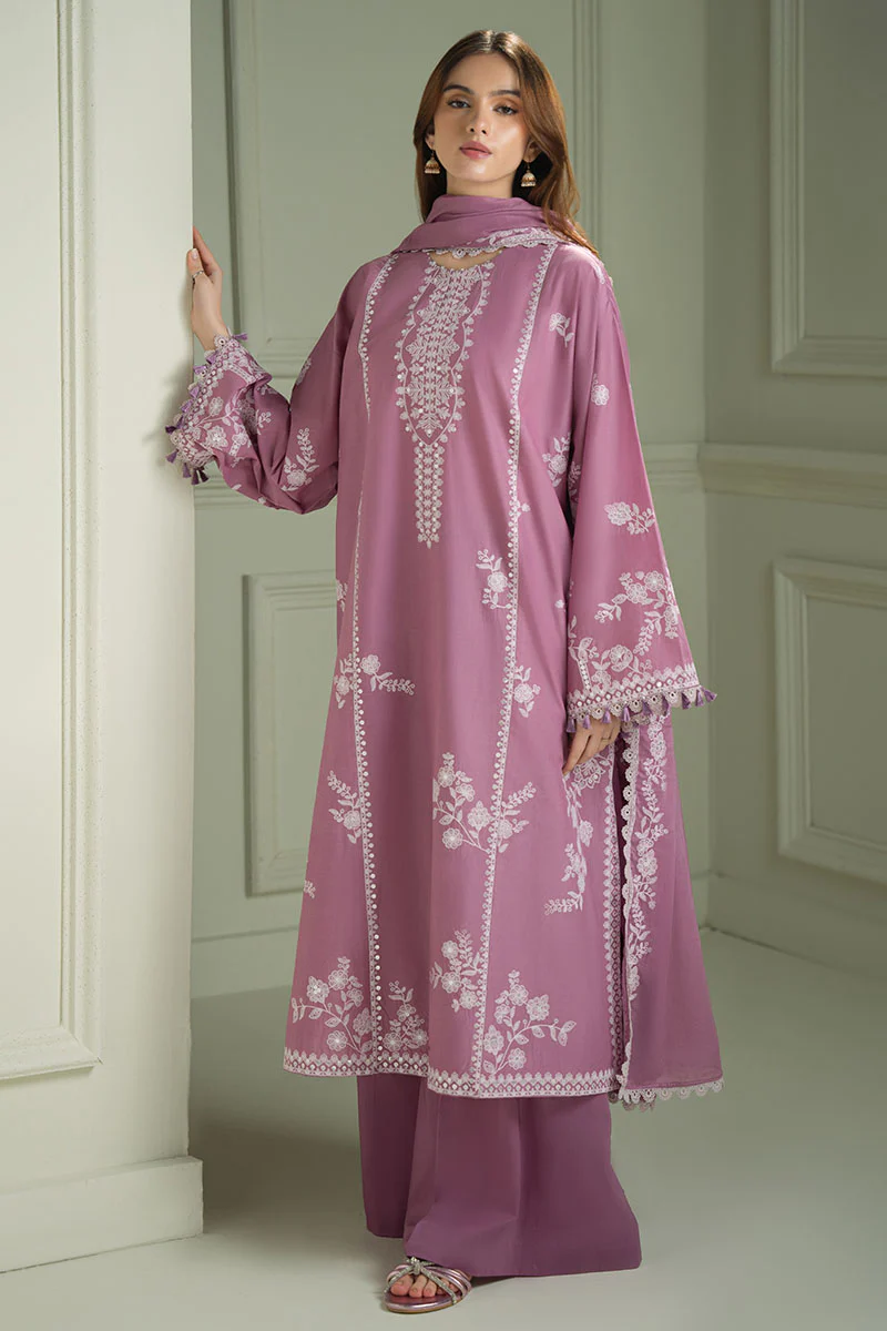 ORCHID GLAZE-3PC (SHIRT, TROUSER & DUPATTA) - Image 3
