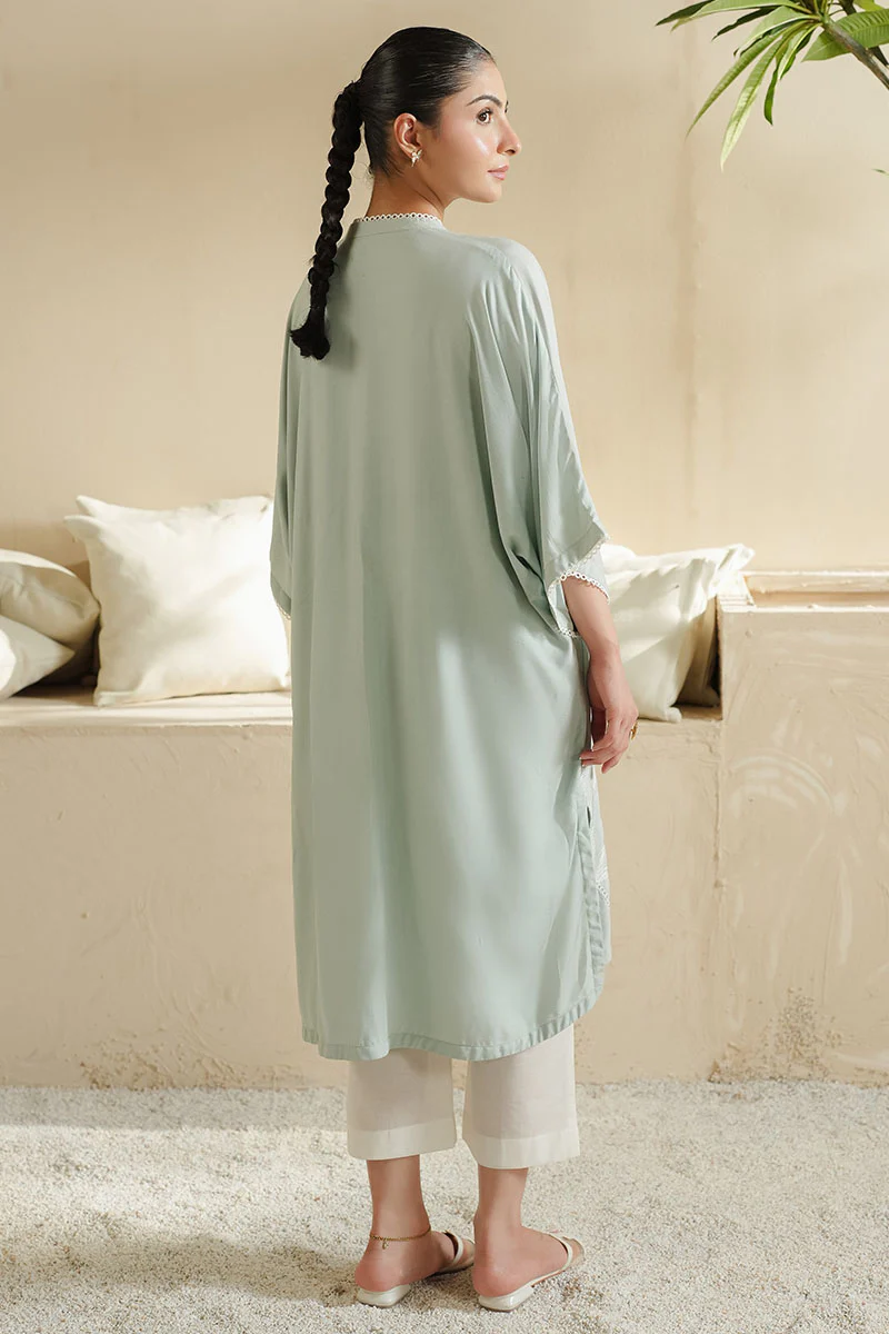 PALM BREEZE EMBROIDERED LAWN SHIRT - Image 7
