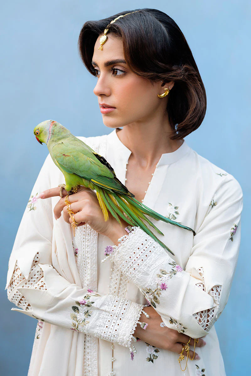 PETAL PARADISE-3PC (SHIRT,TROUSER & DUPATTA) - Image 6