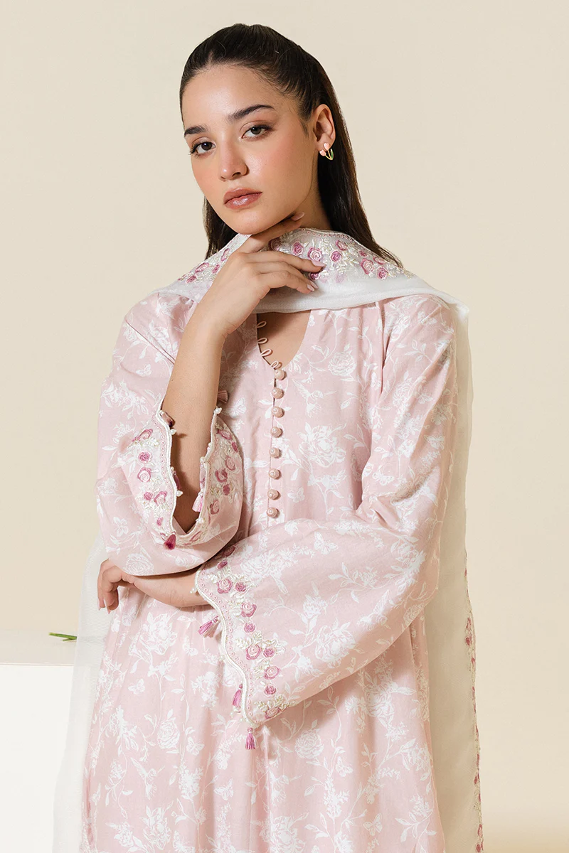 PETAL PINK-2 PC (SHIRT & DUPATTA) - Image 4