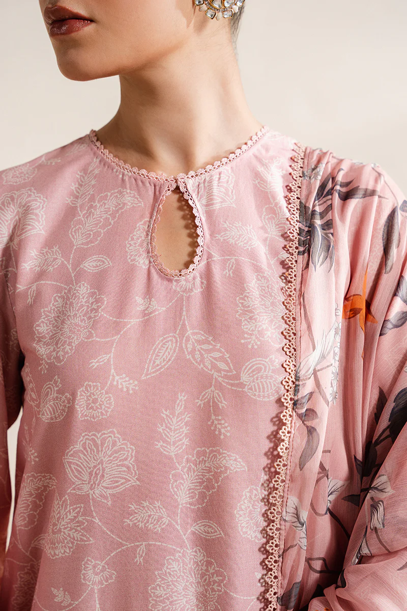 PINK GLAZE-2 PC (SHIRT & DUPATTA) - Image 3