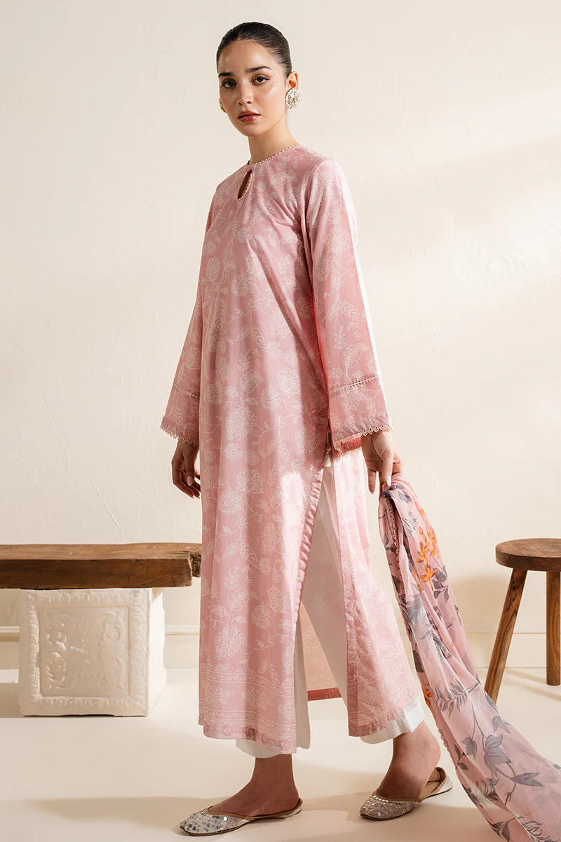 PINK GLAZE-2 PC (SHIRT & DUPATTA) - Image 9