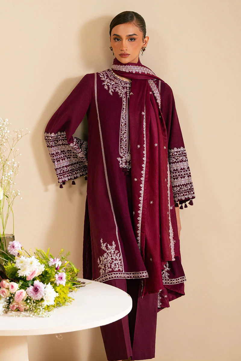 PLUM GLARE-2 PC (SHIRT & DUPATTA) - Image 4