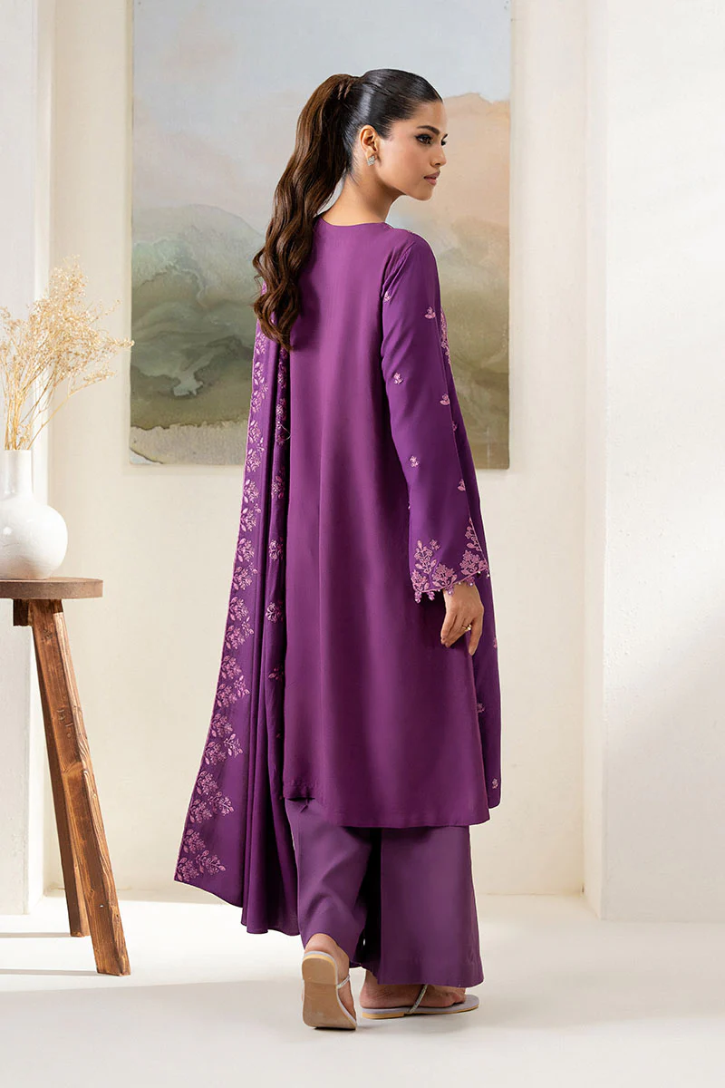 PURPLE HUE-2PC (SHIRT & DUPATTA) - Image 5