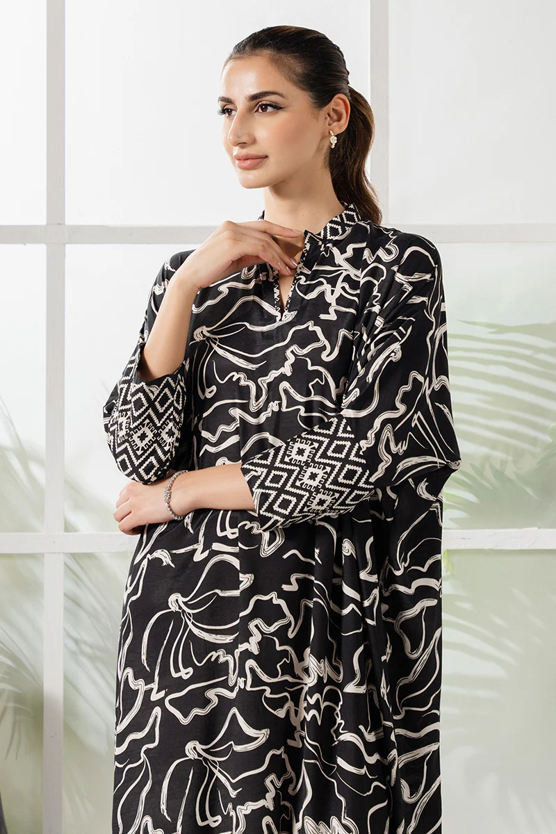 RAVEN HAZE SILK PRINTED SHIRT - Image 3