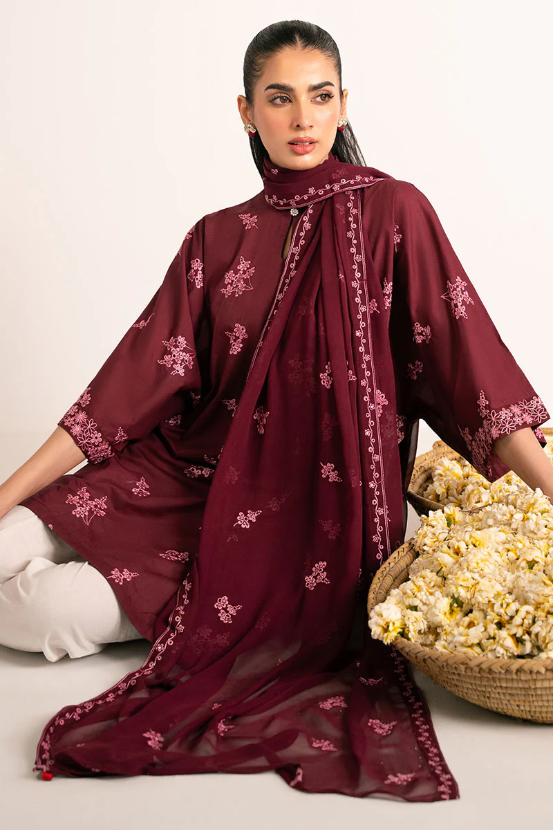 ROSE GLAM-2PC (SHIRT & DUPATTA) - Image 4