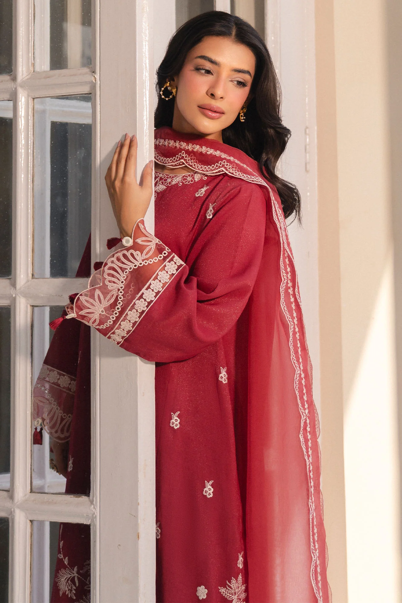RUST EMBER-2PC (SHIRT & DUPATTA) - Image 3