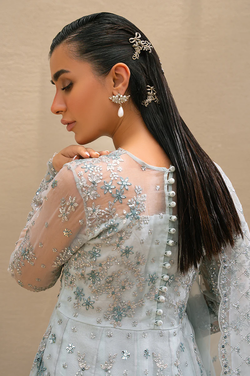 SAFFRON CHARM-2PC ORGANZA EMBROIDERED PRET - Image 3