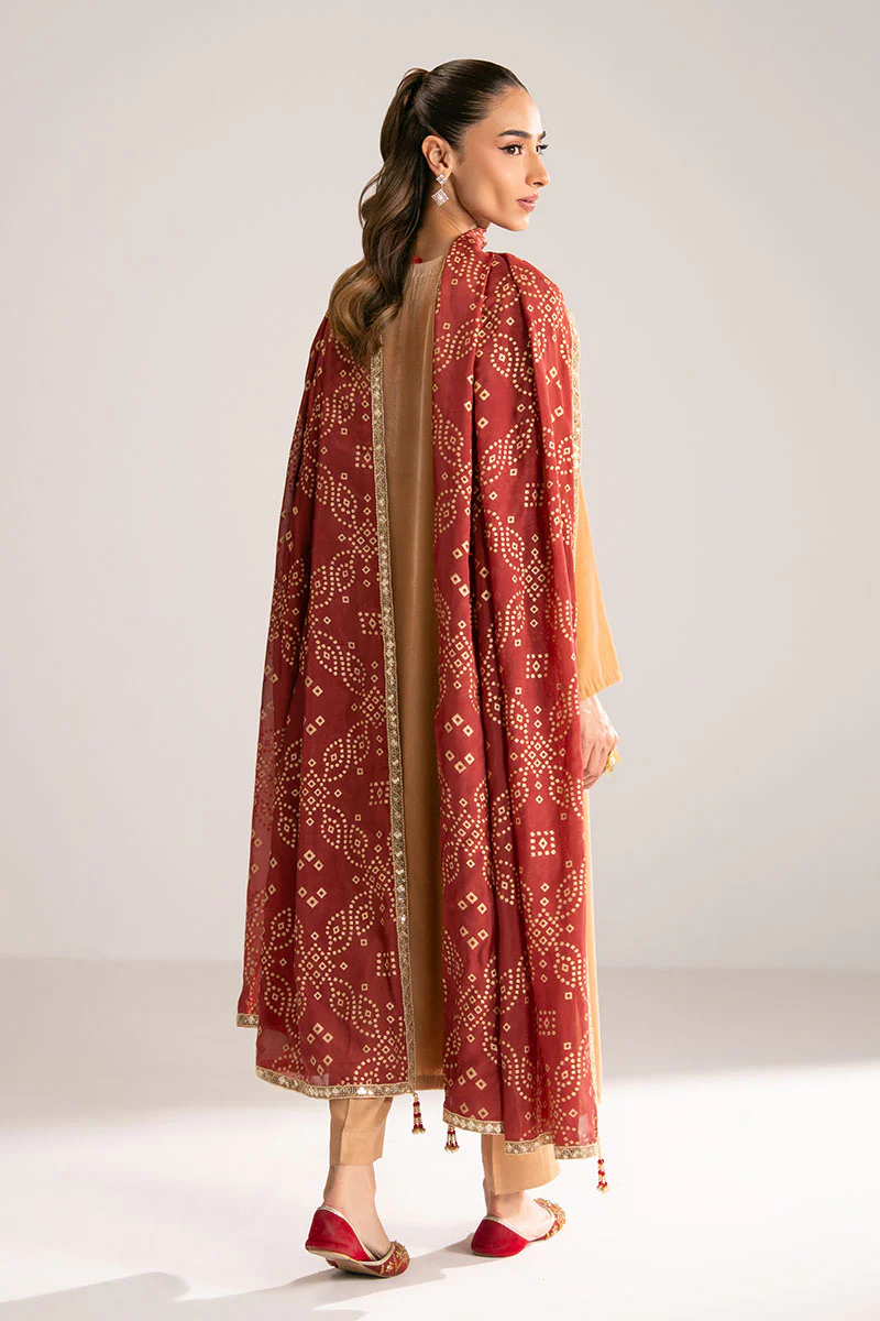 SAFFRON DUST-2PC (SHIRT & DUPATTA) - Image 5