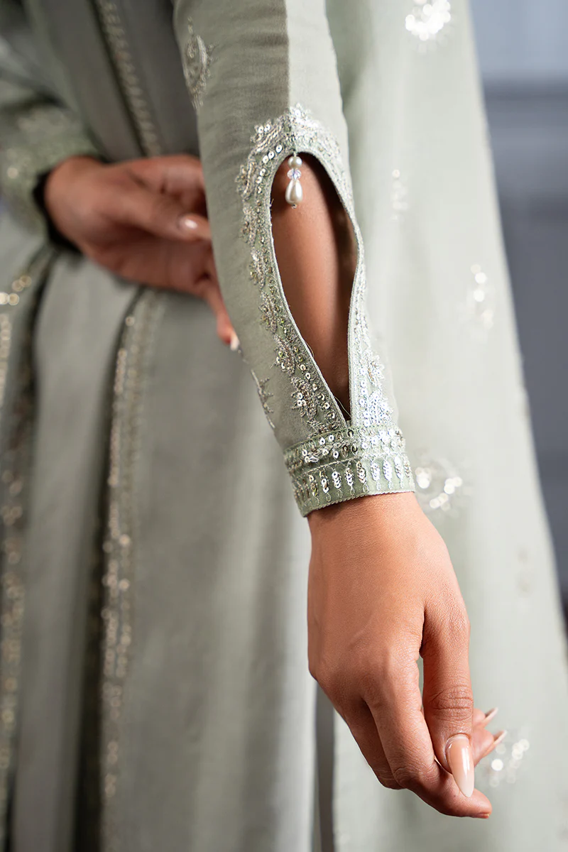 SAGE GREEN- 2 PC (SHIRT & DUPATTA) - Image 3