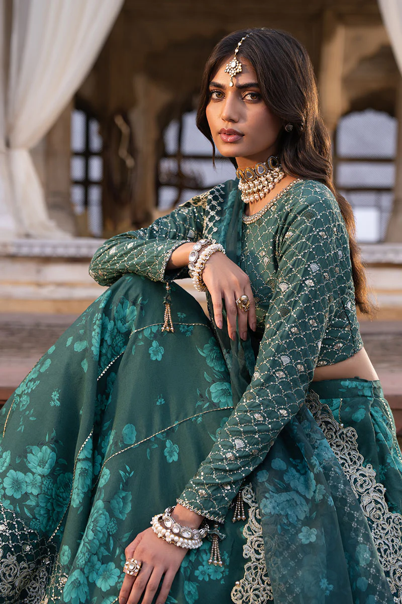 SEQUIN GROVE-3PC SILK EMBROIDERED PRET - Image 2