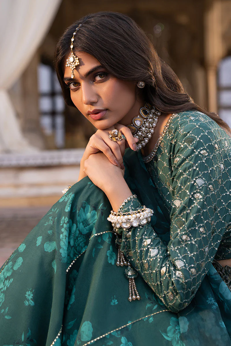 SEQUIN GROVE-3PC SILK EMBROIDERED PRET - Image 6
