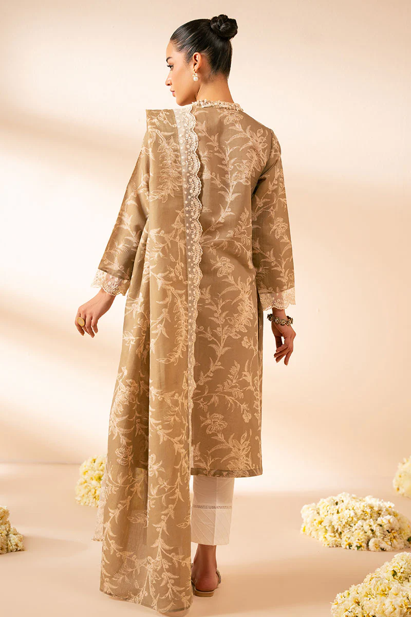 SMOKE GREEN-2PC (SHIRT & DUPATTA) - Image 6