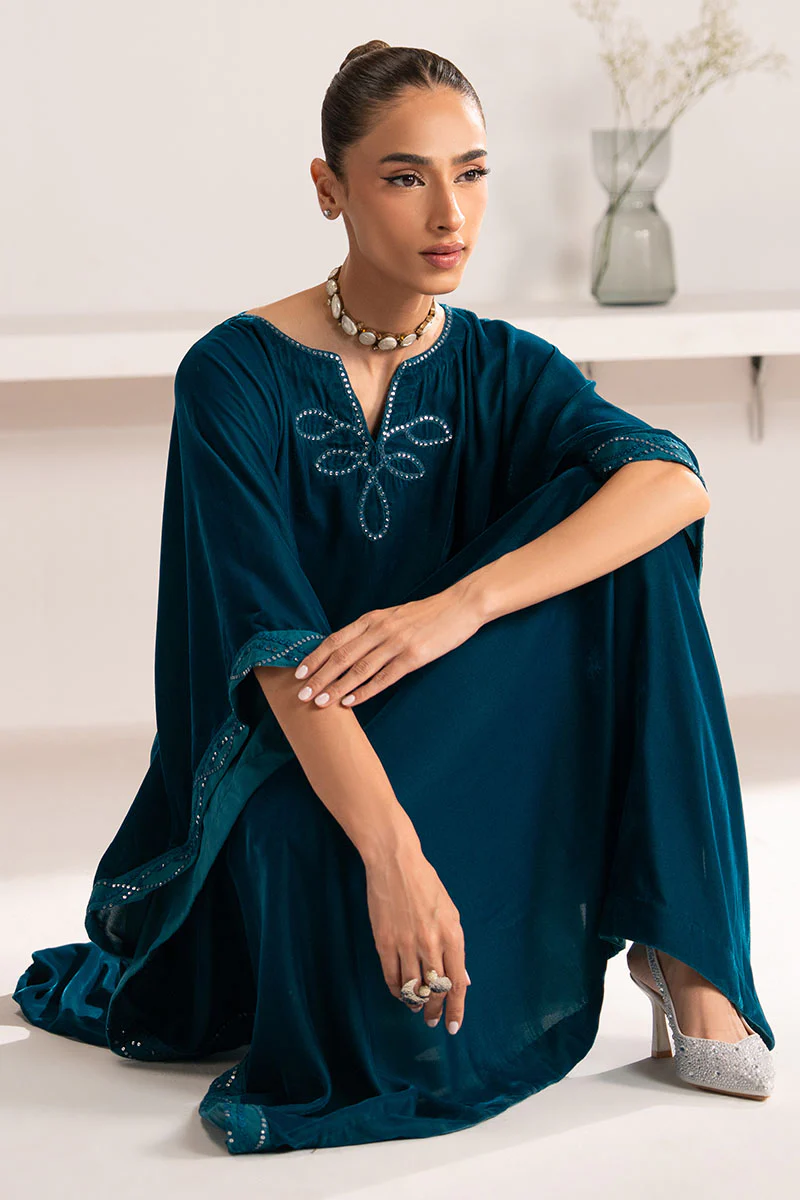 STARDUST DRAPE EMBROIDERED VELVET SHIRT - Image 3