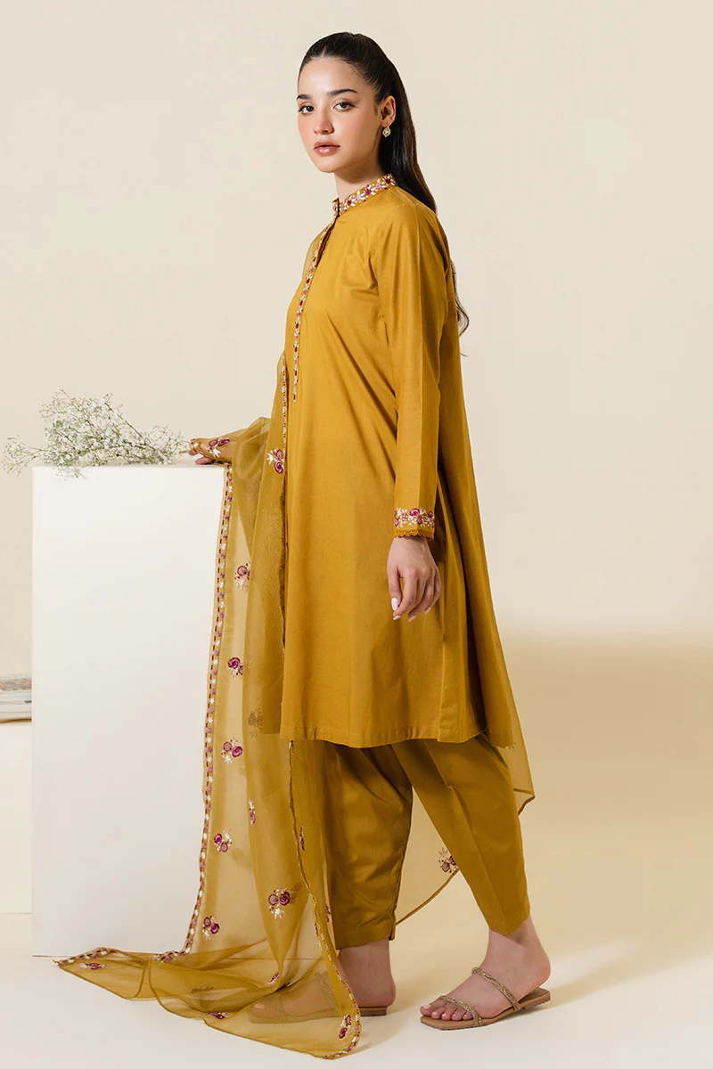 SUNSET GOLD-2 PC (SHIRT & DUPATTA) - Image 7