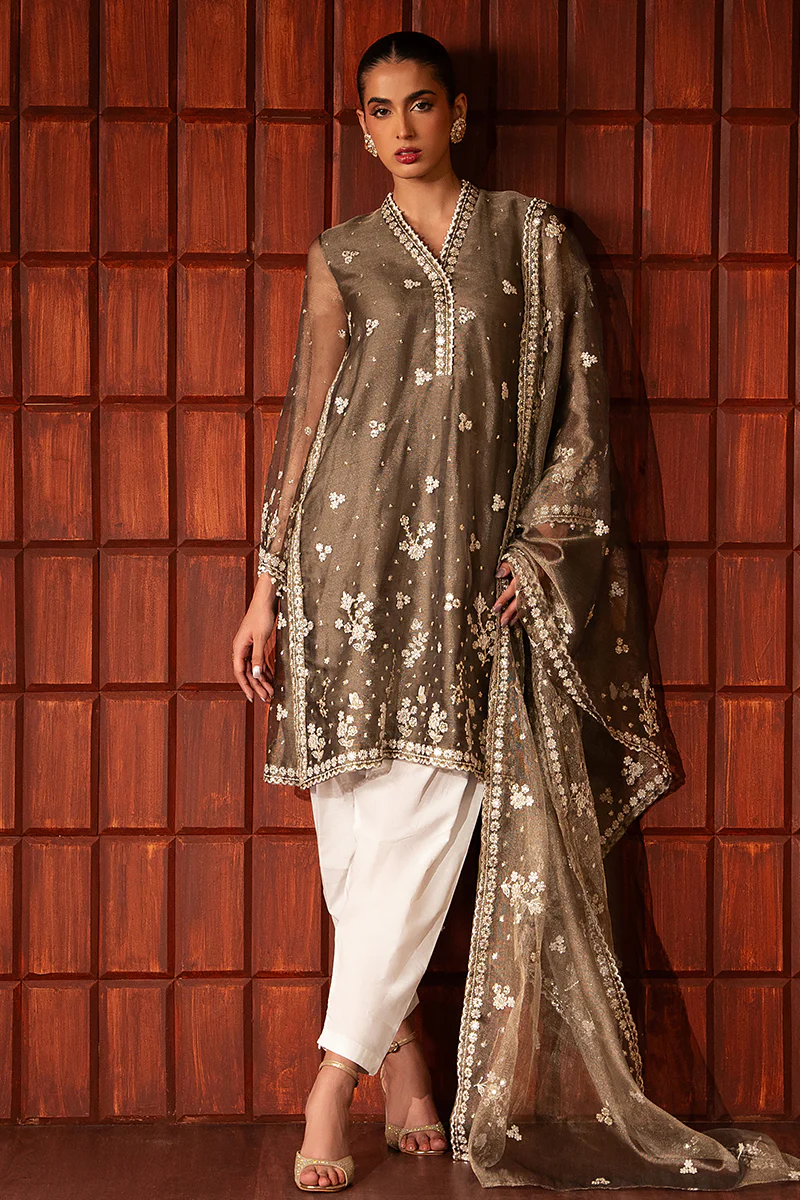 SUNSET SHIMMER-2 PC( SHIRT & DUPATTA) - Image 3