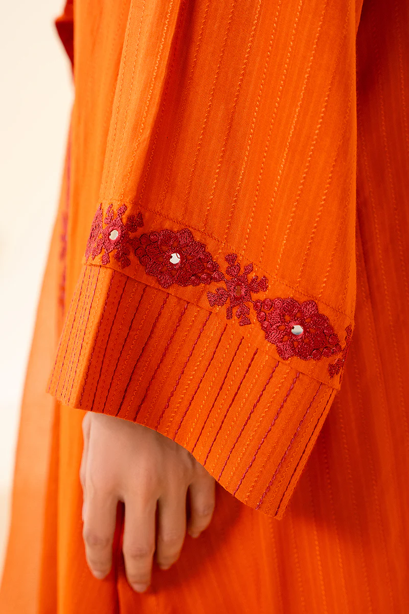 TANGERINE CHARM-2PC (SHIRT & DUPATTA) - Image 4