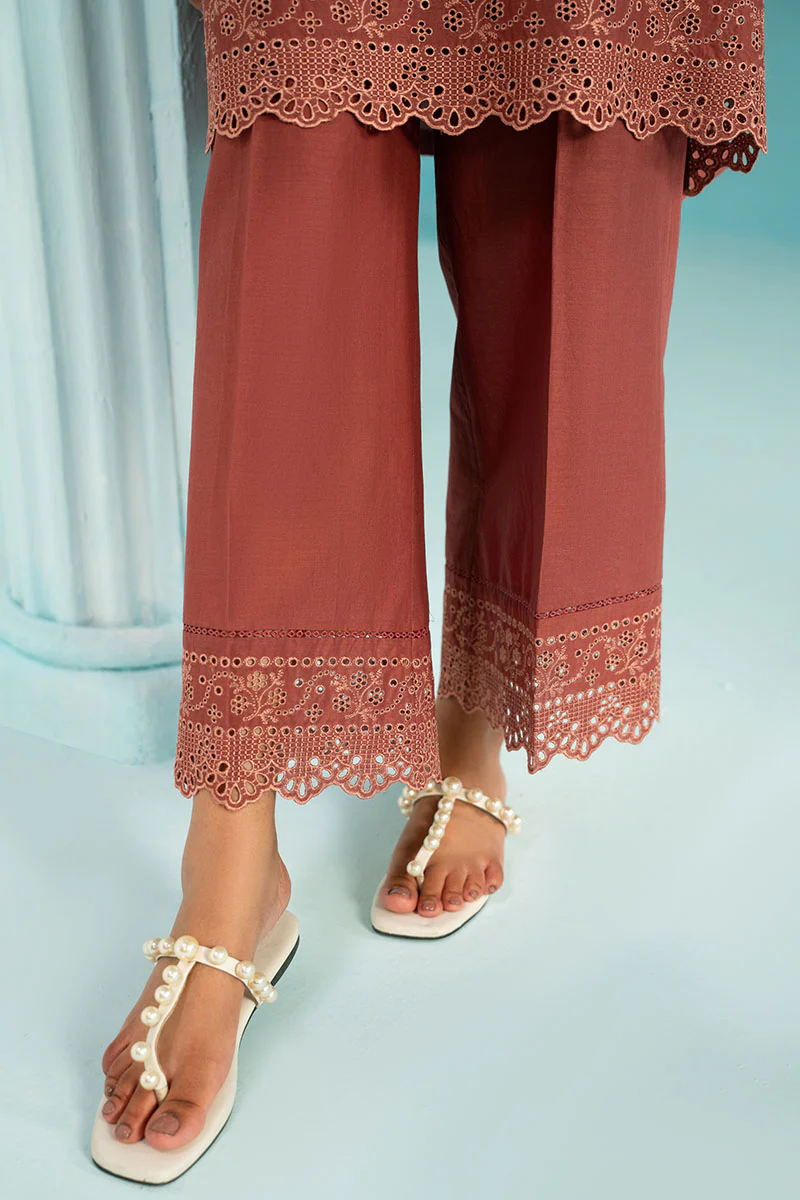 TANGERINE FLORA-2PC (SHIRT & TROUSER) - Image 4