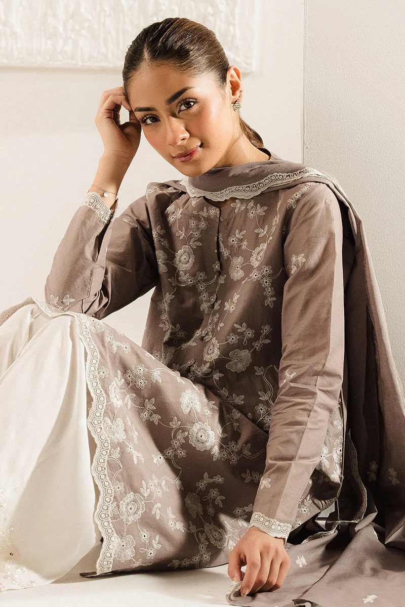 TRANQUIL HAZE-2PC (SHIRT & DUPATTA) - Image 4