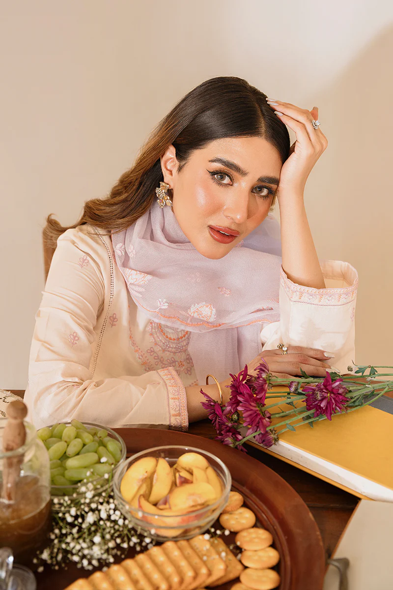 VEILED ROSE-2PC (SHIRT & DUPATTA) - Image 6
