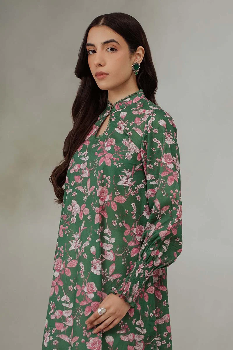VERDANT CORSAGE LAWN PRINTED SHIRT - Image 4