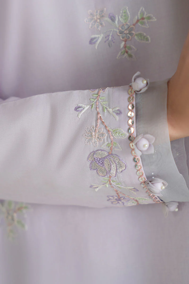 VIOLET VEIL-3PC (SHIRT, TROUSER & DUPATTA) - Image 3