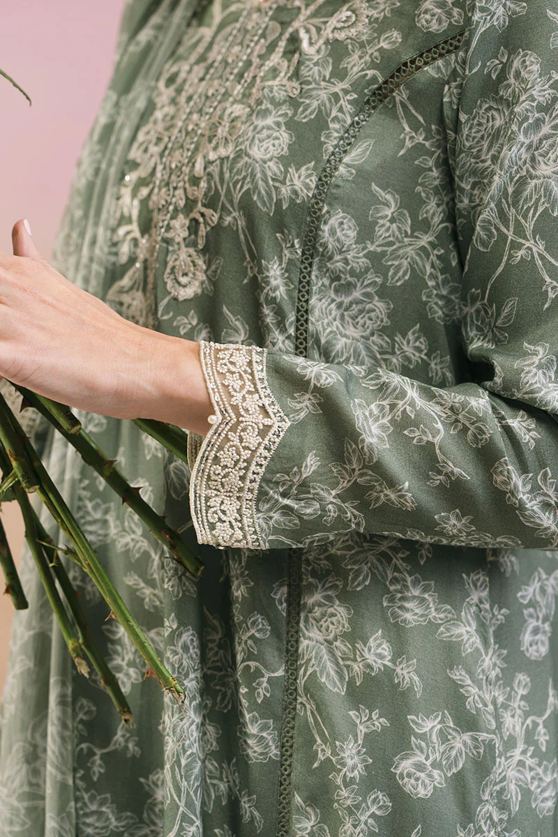 WHISPER SAGE-2PC (SHIRT & DUPATTA) - Image 2