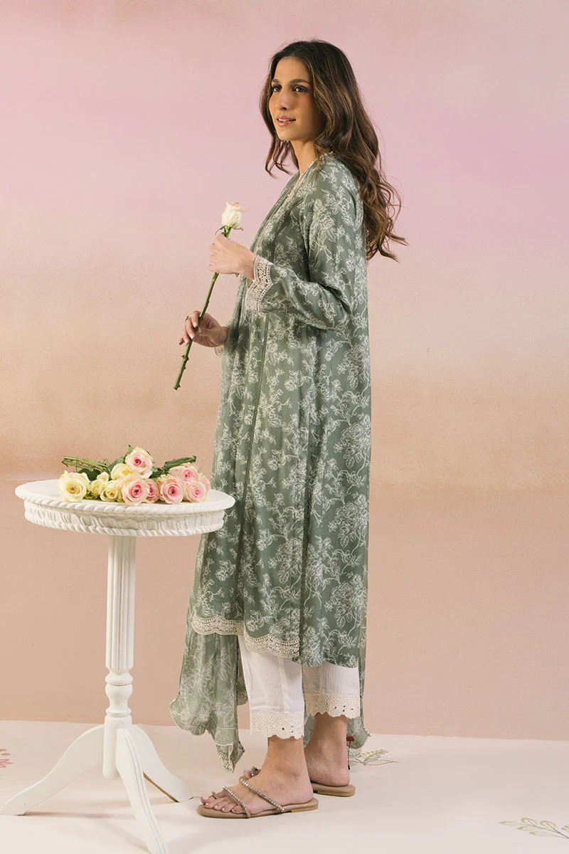 WHISPER SAGE-2PC (SHIRT & DUPATTA) - Image 5