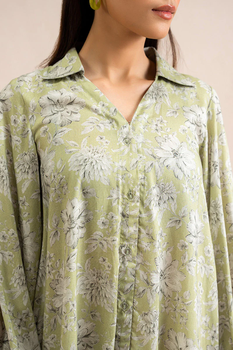 WINTER PEAR PRINTED LINEN SHIRT - Image 3